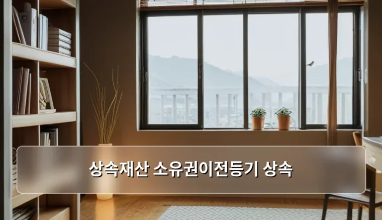상속재산 소유권이전등기 상속 절차와 비용 및 주의사항
