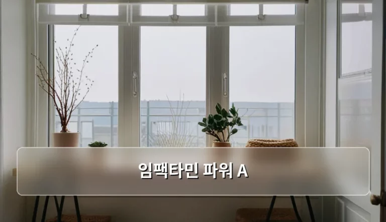 임팩타민 파워 A 복용법과 주의사항 및 관리 가이드